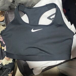 Nike Black and White Athletic sports bra